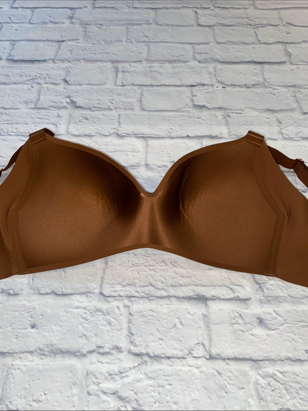 Le Mystere Smooth Molded T-Shirt Bra in Brown Size 34E - Picture 5 of 11